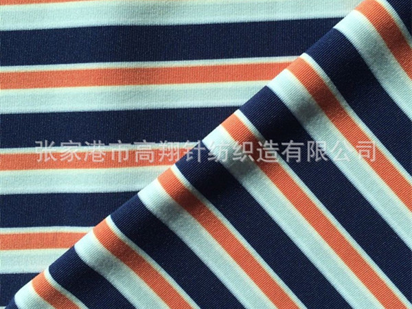 涤氨彩条汗布