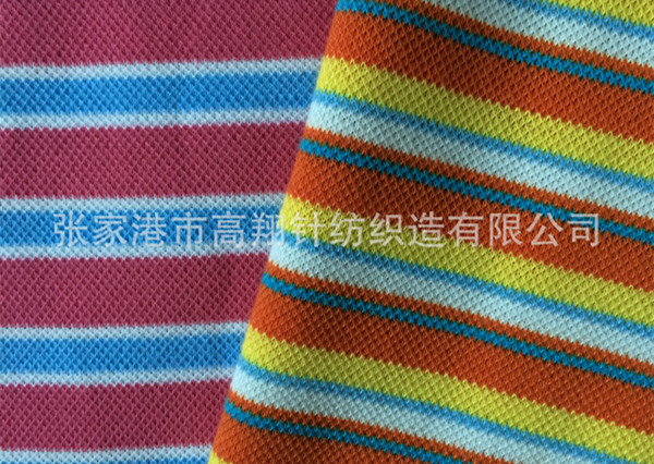 全涤彩条汗布